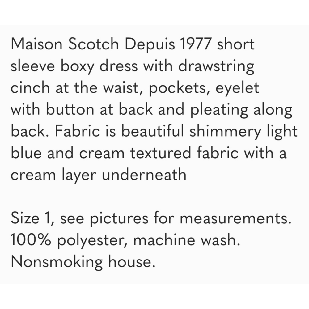 SCOTCH & SODA maison scotch 👗dress. DESIGNER luxury summer dress EUC - Picture 15 of 15